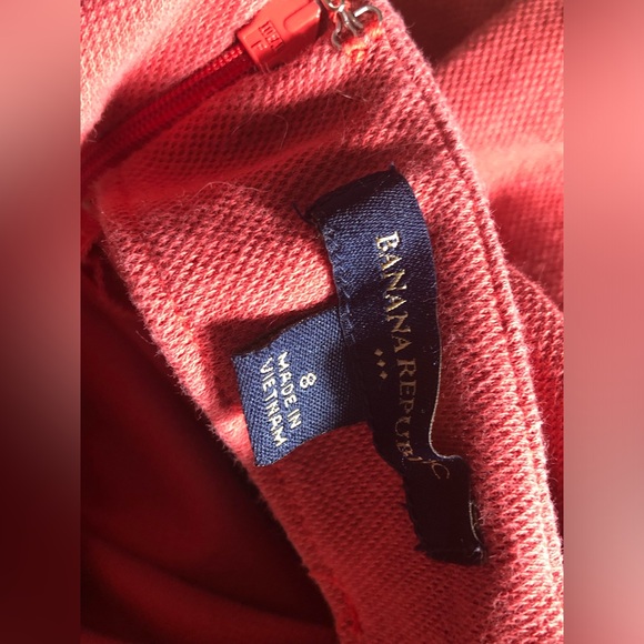 Banana Republic Coral Sheath Dress with Cap Sleeve - Size 8 - Picture 5 of 6